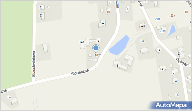 Droszków, Słoneczna, 16, mapa Droszków