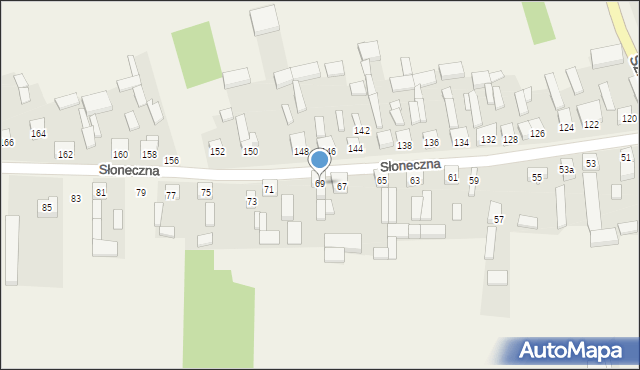 Dubidze, Słoneczna, 69, mapa Dubidze