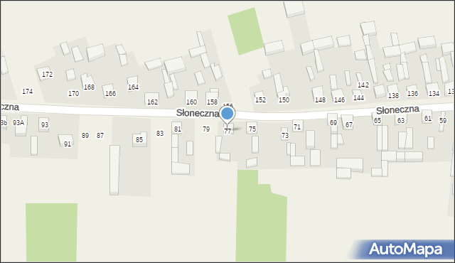 Dubidze, Słoneczna, 77, mapa Dubidze