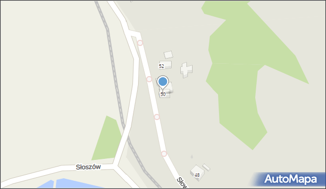 Duszniki-Zdrój, Słowackiego Juliusza, 50, mapa Duszniki-Zdrój