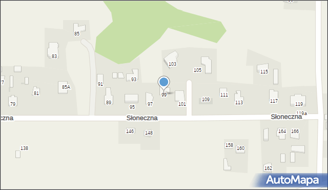 Dys, Słoneczna, 99, mapa Dys