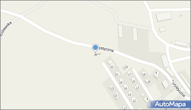 Dziekanowice, Słoneczna, 26, mapa Dziekanowice