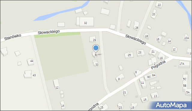 Dzierzgoń, Słowackiego Juliusza, 31, mapa Dzierzgoń