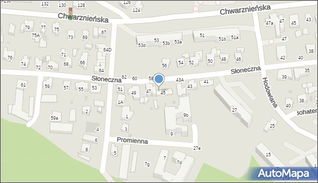 Gdynia, Słoneczna, 45C, mapa Gdyni