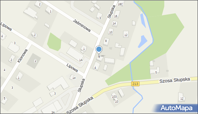 Główczyce, Słupska, 6, mapa Główczyce