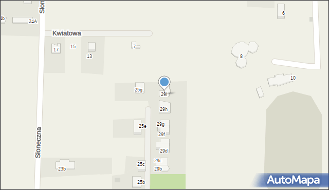 Gniewino, Słoneczna, 29I, mapa Gniewino