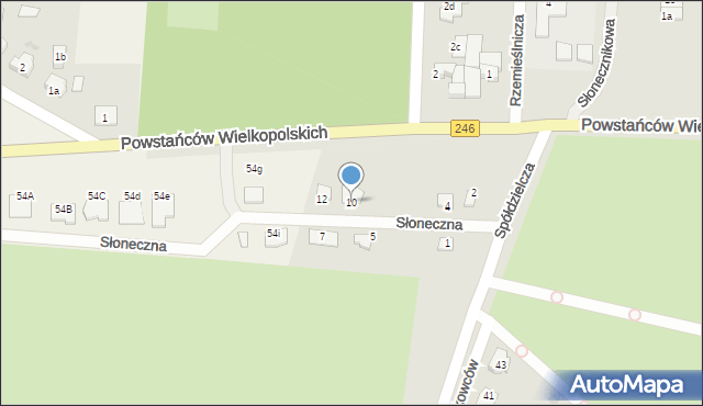 Gniewkowo, Słoneczna, 10, mapa Gniewkowo