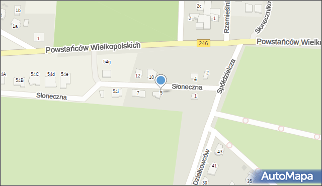 Gniewkowo, Słoneczna, 5, mapa Gniewkowo