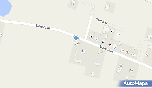 Gójsk, Słoneczna, 14A, mapa Gójsk