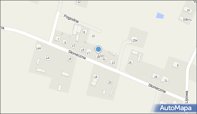 Gójsk, Słoneczna, 19, mapa Gójsk