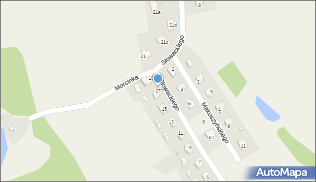 Golasowice, Słowackiego Juliusza, 17, mapa Golasowice