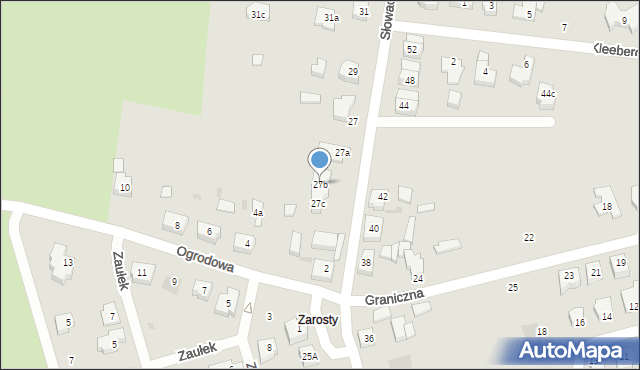 Goleniów, Słowackiego Juliusza, 27b, mapa Goleniów