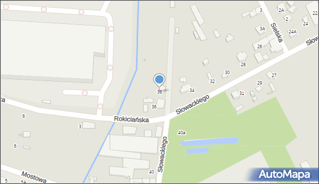 Grodzisk Mazowiecki, Słowackiego Juliusza, 38, mapa Grodzisk Mazowiecki