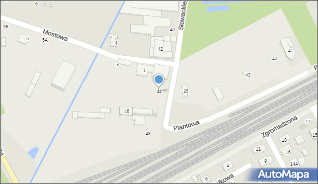 Grodzisk Mazowiecki, Słowackiego Juliusza, 44, mapa Grodzisk Mazowiecki