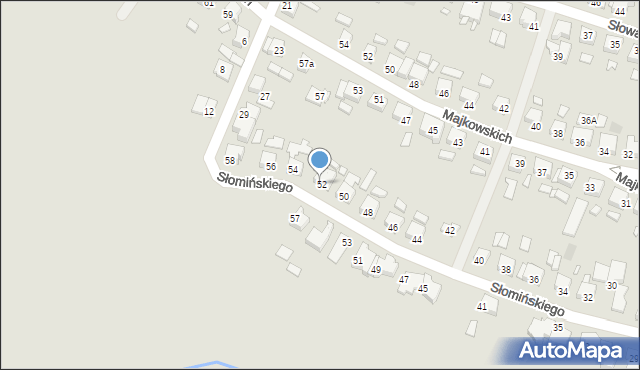Grodzisk Wielkopolski, Słomińskiego, 52a, mapa Grodzisk Wielkopolski