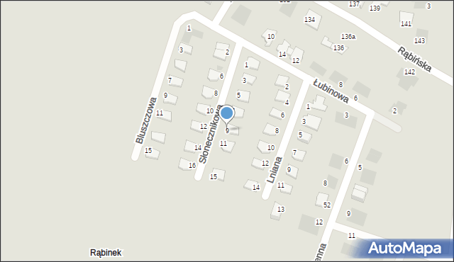 Inowrocław, Słonecznikowa, 9, mapa Inowrocławia