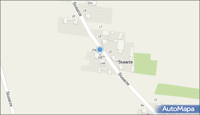 Janiki, Ślusarze, 14a, mapa Janiki