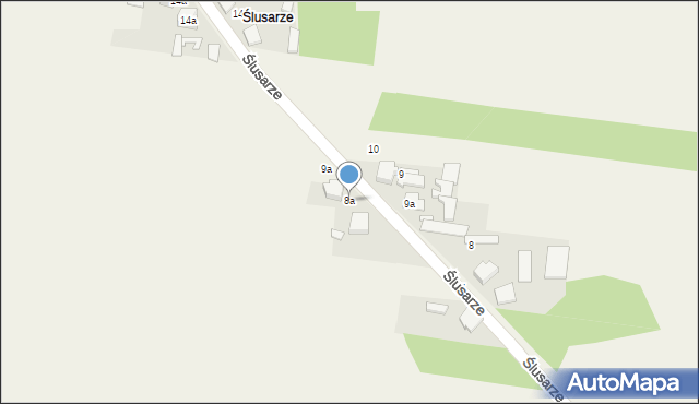 Janiki, Ślusarze, 8a, mapa Janiki