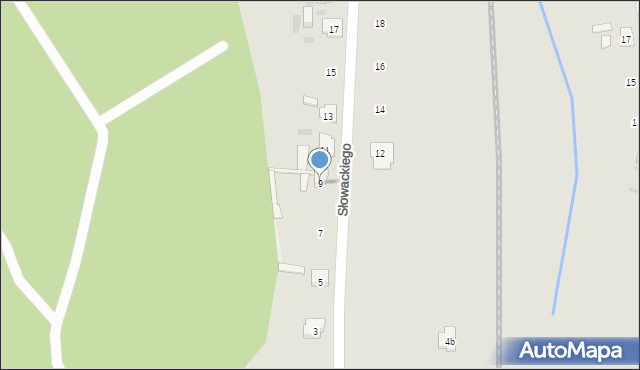 Janowiec Wielkopolski, Słowackiego Juliusza, 9, mapa Janowiec Wielkopolski