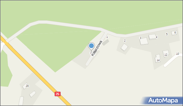 Januszkowo, Słowikowa, 1a, mapa Januszkowo