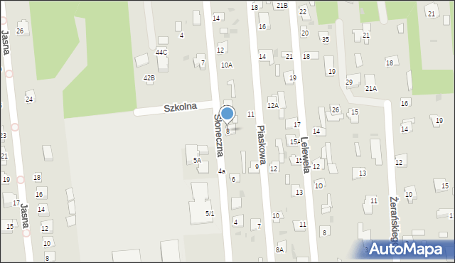 Jedlnia-Letnisko, Słoneczna, 8, mapa Jedlnia-Letnisko