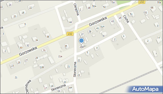 Jenin, Słoneczna, 22a, mapa Jenin