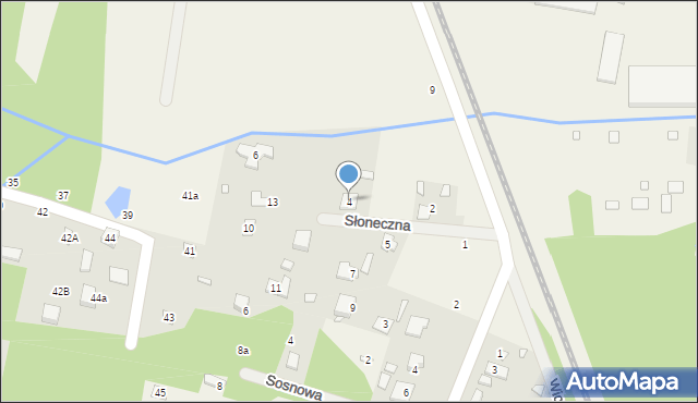 Jeziórko, Słoneczna, 4, mapa Jeziórko