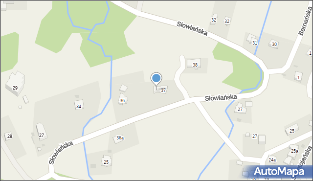 Jugów, Słowiańska, 37, mapa Jugów