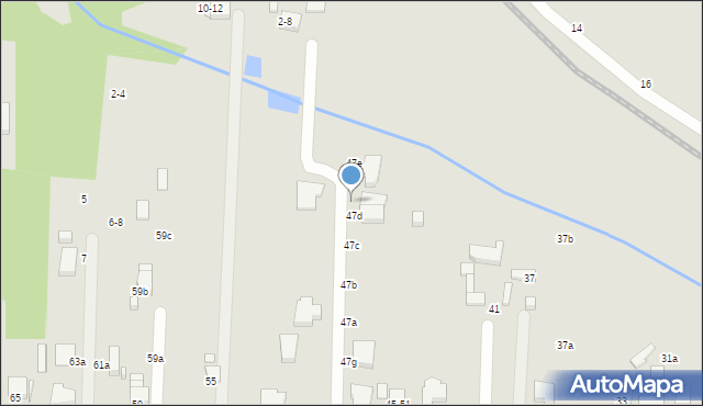 Kalisz, Słowiańska, 47f, mapa Kalisza