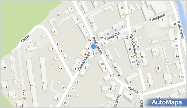 Kamienna Góra, Słowackiego Juliusza, 1, mapa Kamienna Góra