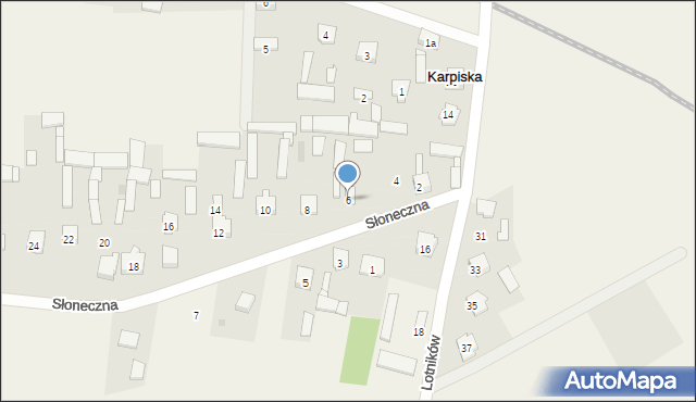 Karpiska, Słoneczna, 6, mapa Karpiska