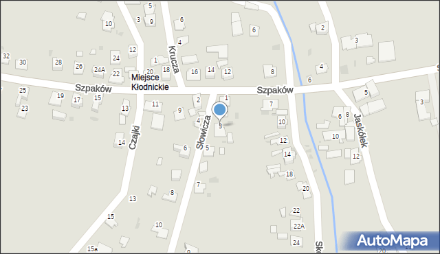 Kędzierzyn-Koźle, Słowicza, 3, mapa Kędzierzyna-Koźle