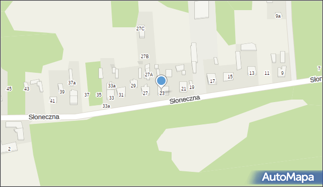 Klembów, Słoneczna, 23, mapa Klembów