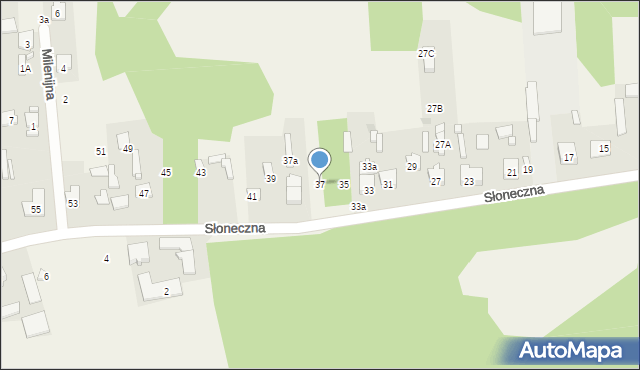 Klembów, Słoneczna, 37, mapa Klembów