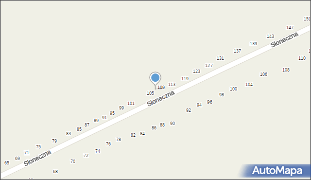 Klonowa, Słoneczna, 107, mapa Klonowa