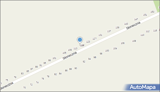 Klonowa, Słoneczna, 117, mapa Klonowa