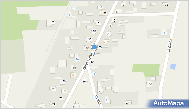 Kobylany, Słoneczna, 57, mapa Kobylany