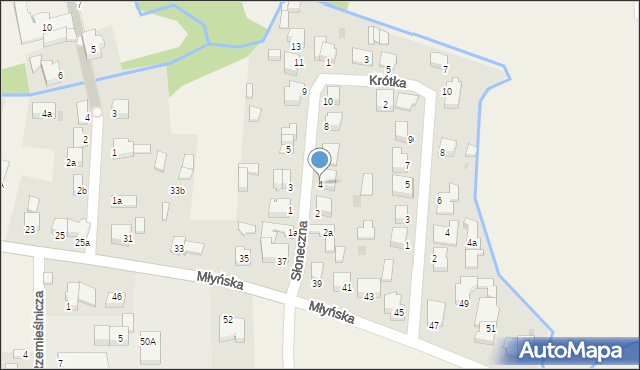 Kobylnica, Słoneczna, 4, mapa Kobylnica