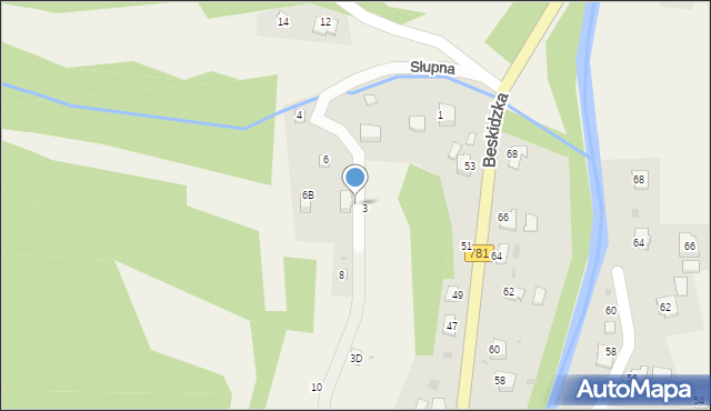 Kocierz Moszczanicki, Słupna, 6A, mapa Kocierz Moszczanicki