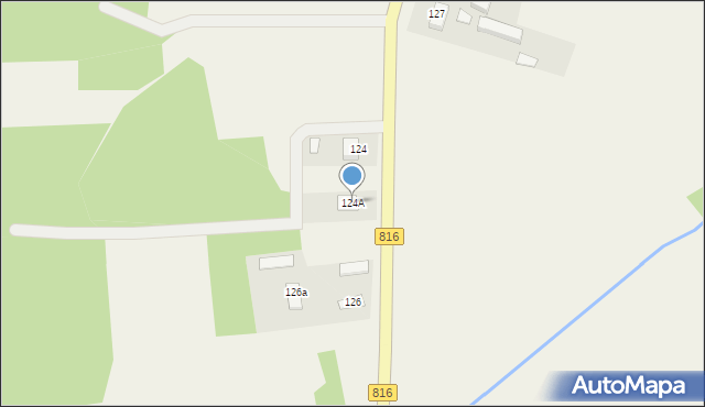 Kodeń, Sławatycka, 124A, mapa Kodeń