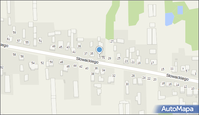 Kokawa, Słowackiego Juliusza, 33, mapa Kokawa