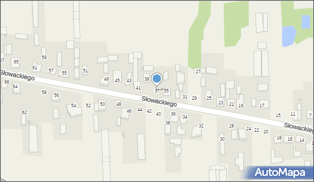 Kokawa, Słowackiego Juliusza, 37, mapa Kokawa