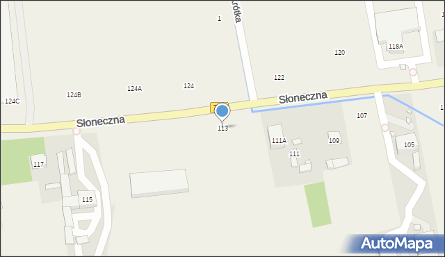 Kolonia Lesznowola, Słoneczna, 113, mapa Kolonia Lesznowola