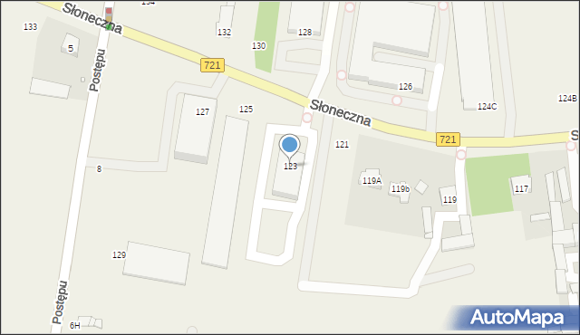 Kolonia Lesznowola, Słoneczna, 123, mapa Kolonia Lesznowola