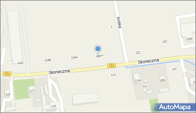 Kolonia Lesznowola, Słoneczna, 124, mapa Kolonia Lesznowola