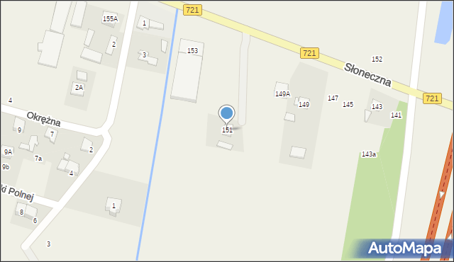 Kolonia Lesznowola, Słoneczna, 151, mapa Kolonia Lesznowola