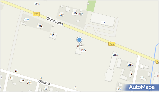 Kolonia Lesznowola, Słoneczna, 157A, mapa Kolonia Lesznowola