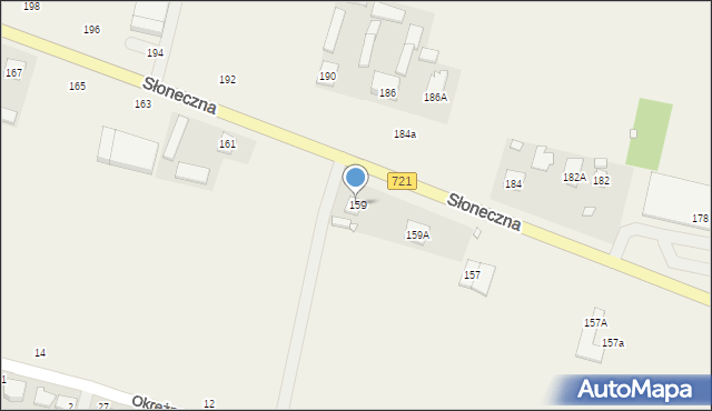 Kolonia Lesznowola, Słoneczna, 159, mapa Kolonia Lesznowola