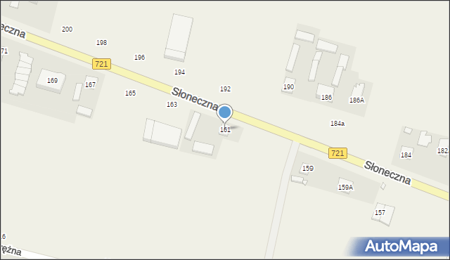 Kolonia Lesznowola, Słoneczna, 161, mapa Kolonia Lesznowola