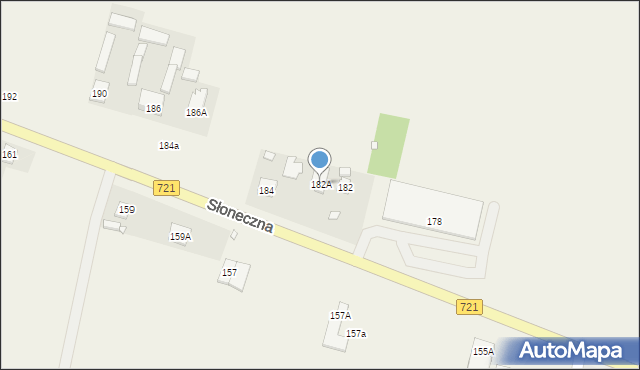 Kolonia Lesznowola, Słoneczna, 182A, mapa Kolonia Lesznowola